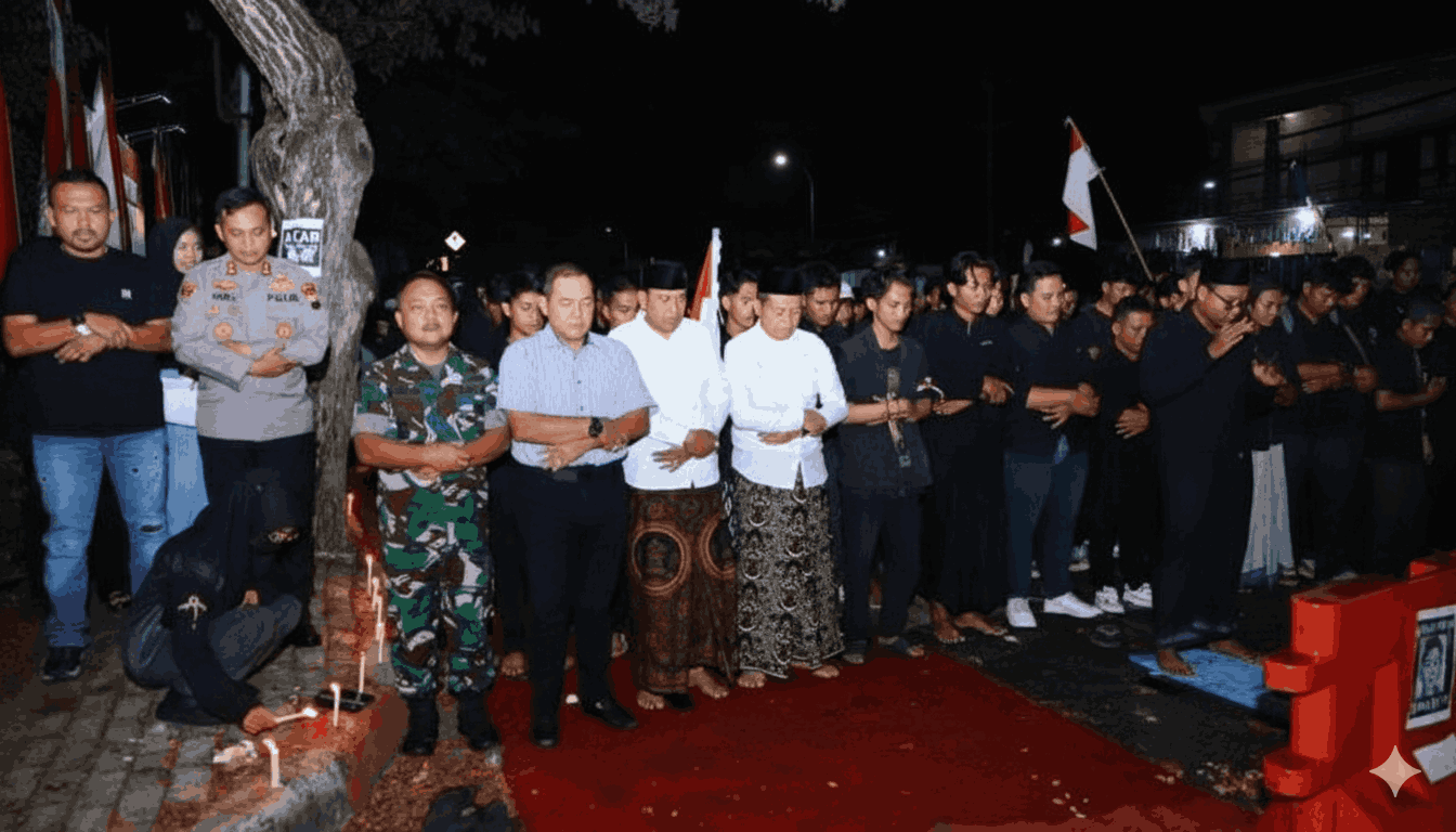IMM Insan Kamil Kudus Ikut Serta dalam Aksi Seribu Lilin dan Sholat Ghoib untuk Affan Kurniawan, Tuntut Keadilan dan Reformasi Polri